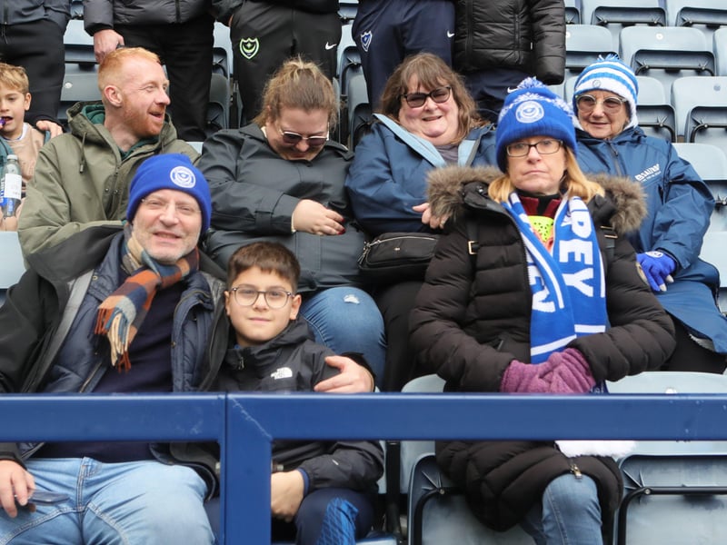 Pompey fans enjoying the Blues' latest trip to Deepdale.