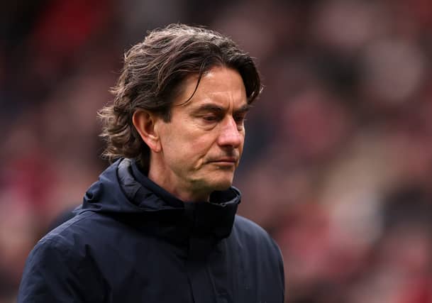 Thomas Frank suffered another defeat in the Premier League against Manchester United.