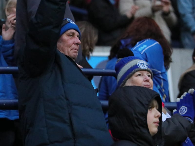 1,785 Pompey fans made the trip to PNE's Deepdale on Saturday.