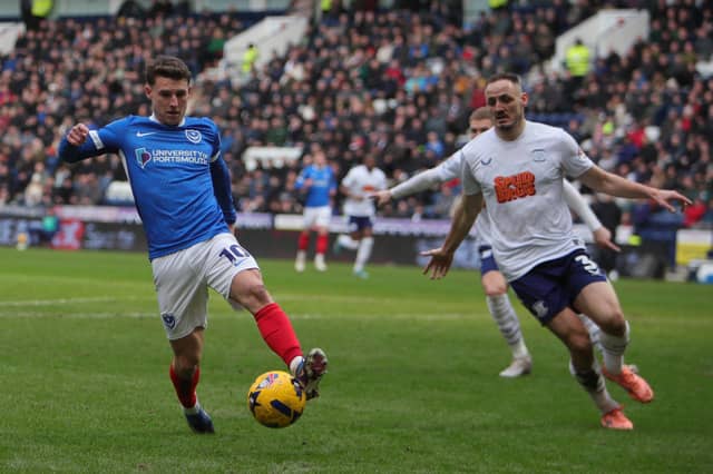 Pompey lost today's game at Deepdale 1-0