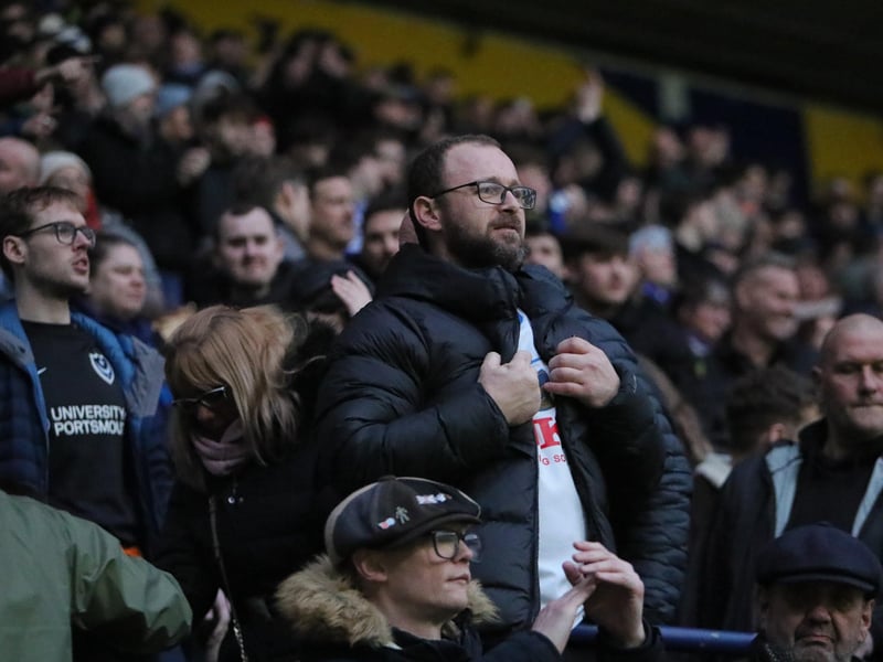 1,785 Pompey fans made the trip to PNE's Deepdale on Saturday.

