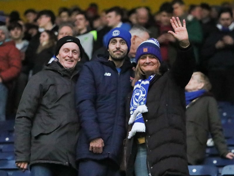 1,785 Pompey fans made the trip to PNE's Deepdale on Saturday.
