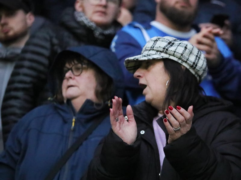 1,785 Pompey fans made the trip to PNE's Deepdale on Saturday.
