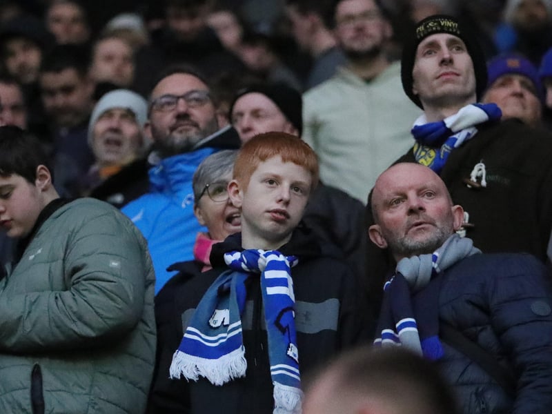 1,785 Pompey fans made the trip to PNE's Deepdale on Saturday.