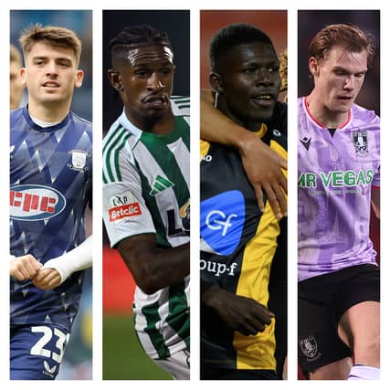 From left to right: Andrew Moran, Andre Luiz, Ousmane Sow and Svante Ingelsson were all linked with Pompey in the January transfer window.