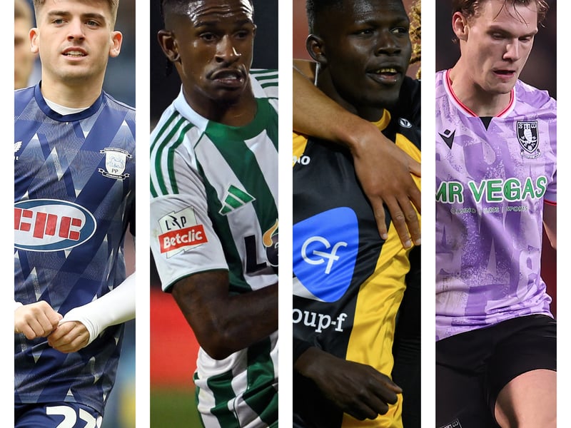 From left to right: Andrew Moran, Andre Luiz, Ousmane Sow and Svante Ingelsson were all linked with Pompey in the January transfer window.