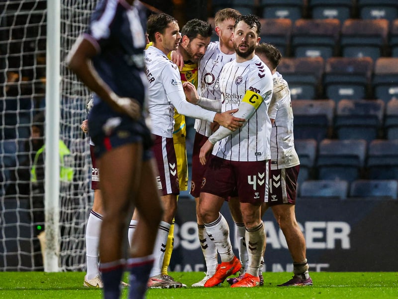 One of Hearts' most important players this season, the 30-year-old is suspended for Tuesday's Edinburgh derby in Gorgie, and he'll be sorely missed by the home side. With an average rating of 7.42, he's one of the league highest rated centre-backs and has provided at both ends of the pitch this term, scoring an impressive four goals from defence.