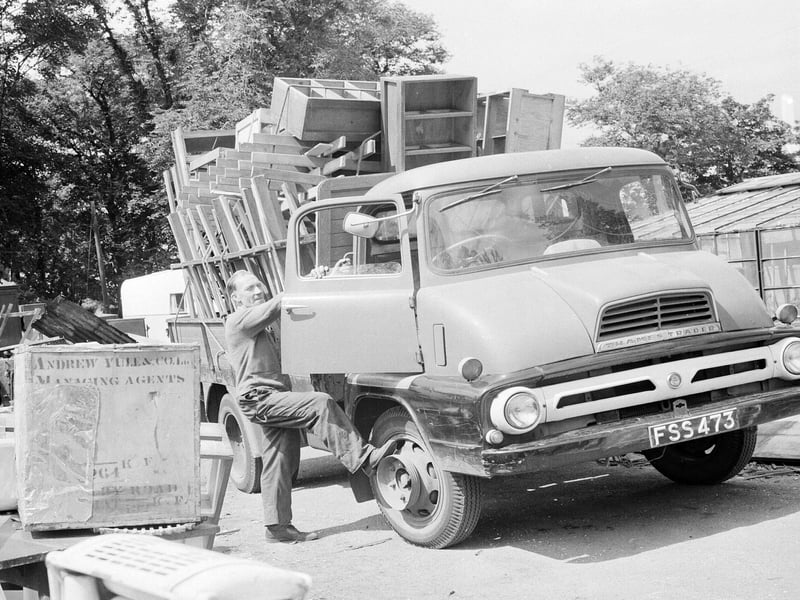 Prestonpans scrap dealer Sam Burns in July 1963.