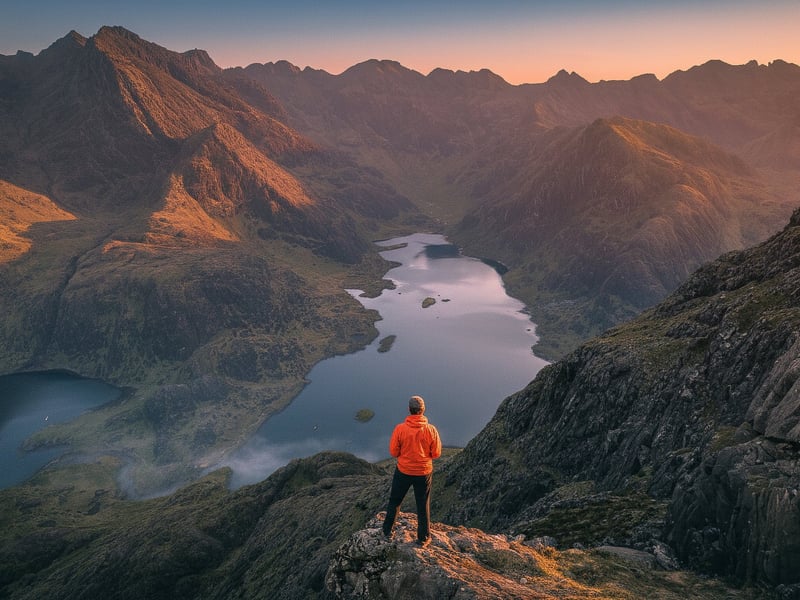 Photographer Steve Campbell poses in one of his favourite spots on the NC500, the subject of his new book.
