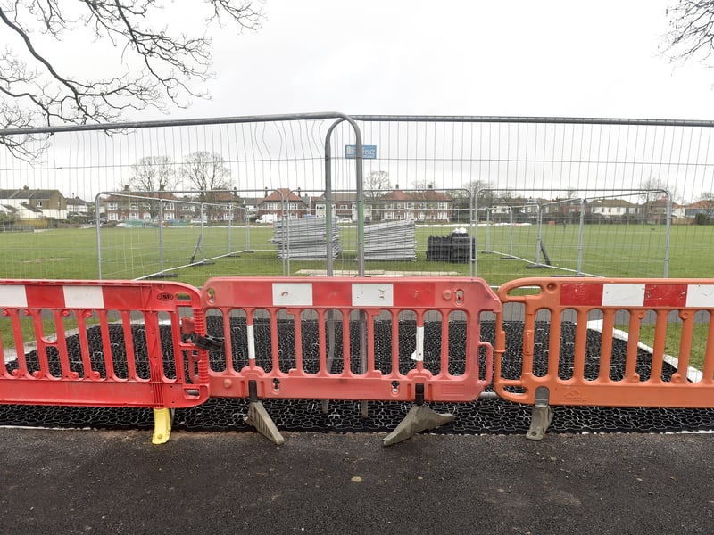 Preparations for the work to build a new leisure centre