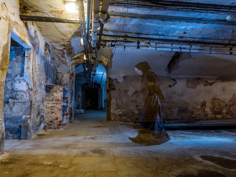 October 2016 and a gruesome tour around Temple Newsam House including servants tunnel and the ghostly cellars were on offer to the public. Pictured is visitor assistant Robert Lee who was tasked with guiding members of the public around this special Halloween spooky activity.