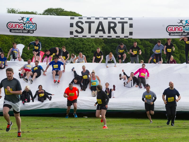 Leeds's biggest obstacle course, Gung-Ho, was held at Temple Newsam Park in May 2016.