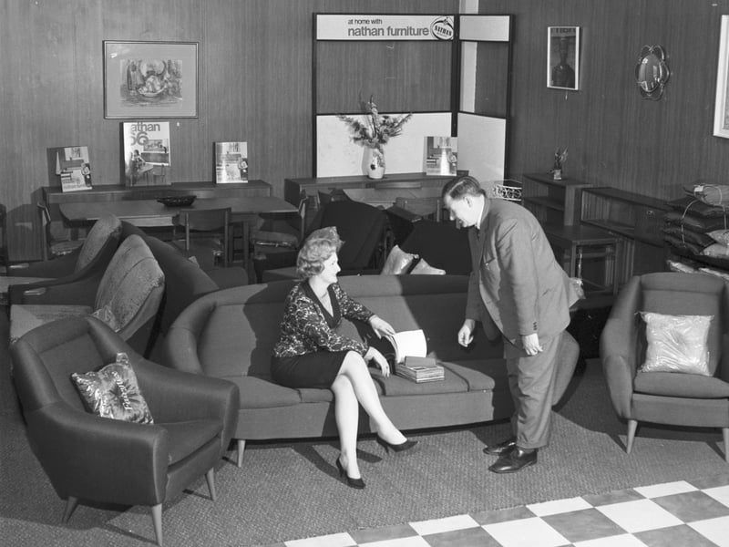 The furniture department of the Leith Provident store in April 1966