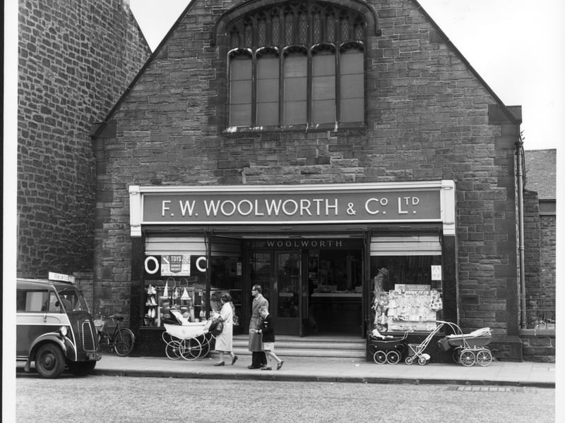 A Woolworths store in a converted church on Portobello High Street in July 1962
