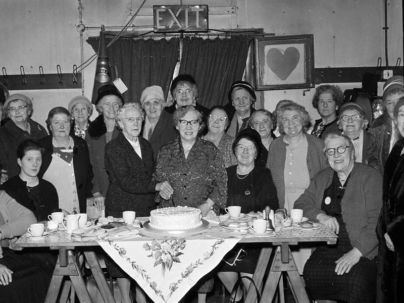 The 21st Birthday Party of the Saughton Branch OAP Club in the Community Centre in January 1964.