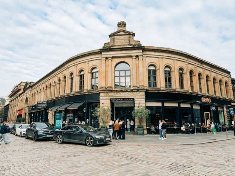 Merchant Square is being marketed as an investment opportunity with tenants continuing during the period of the transfer of ownership.