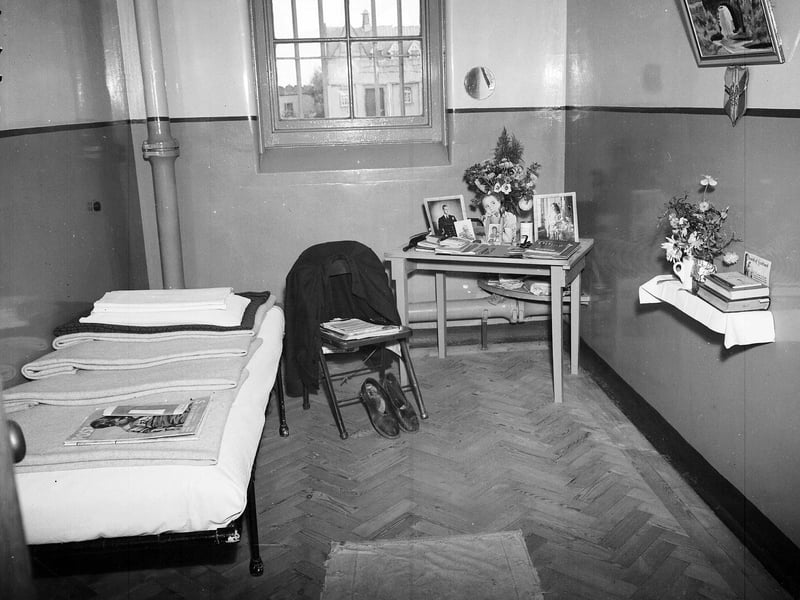 A Saughton Prison cell in August 1951.