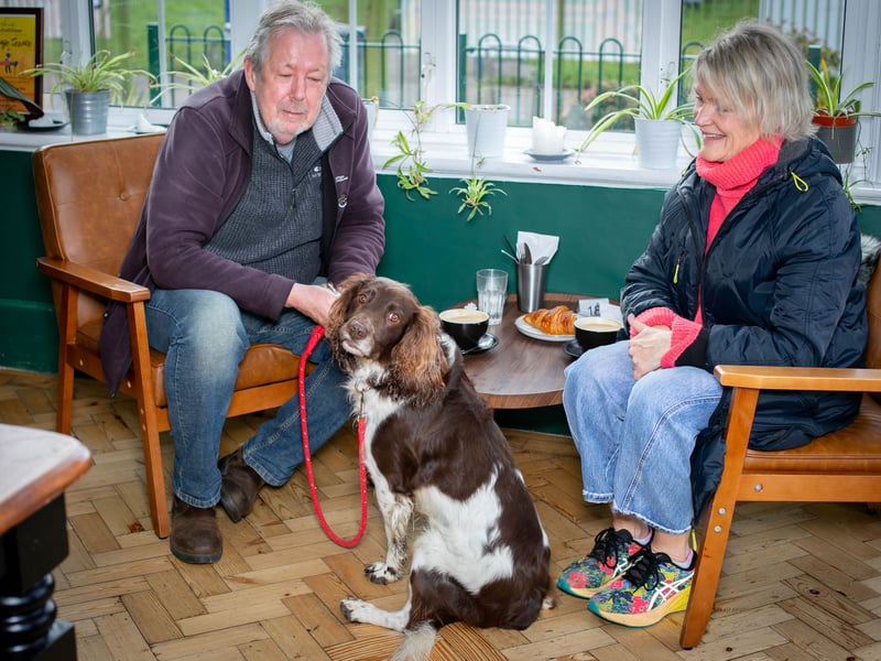Puppy love at the Club House Southsea hosted by Love Southsea and the Club House ahead of Valentines Day where single pups met up. 


Pictured: Caro Ward and Jonathan Little with Walter the English Springer


Picture: Habibur Rahman