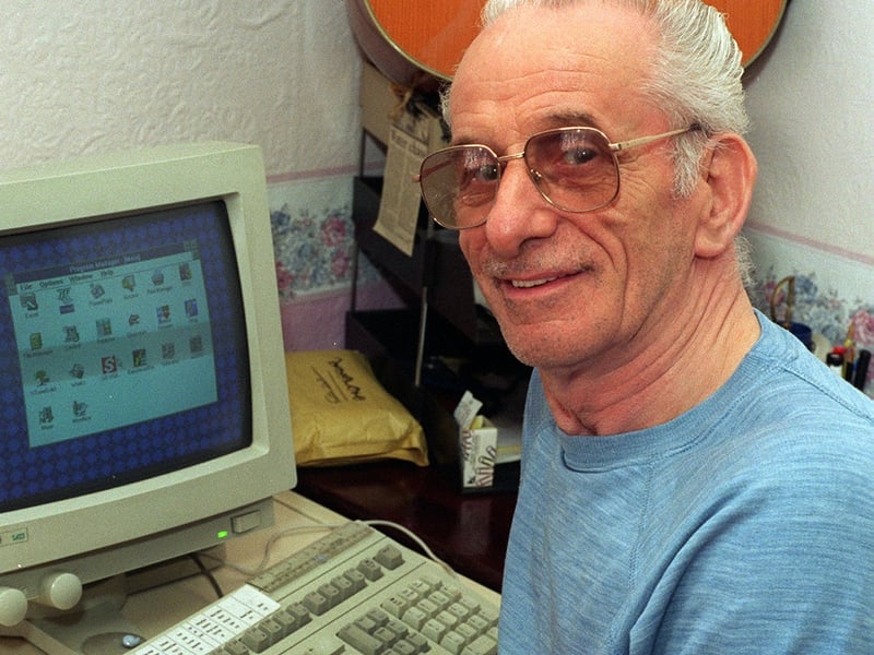 Former entertainer William Watt (Wee Billy) is pictured in July 1997 as  chairman of the Kirklees Disabled and Elderly Social Club.