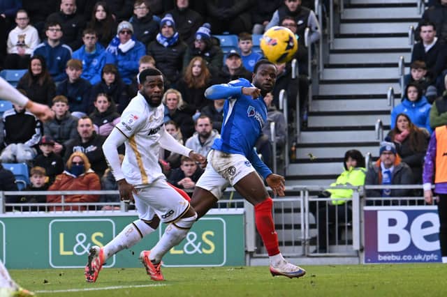 Millenic Alli delivers a cross against Sheffield United in Pompey's 1-0 defeat. Picture: Graham Hunt/ProSportsImages