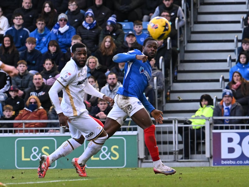 Millenic Alli delivers a cross against Sheffield United in Pompey's 1-0 defeat. Picture: Graham Hunt/ProSportsImages