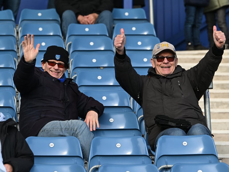  Portsmouth fans on Fratton return against Sheffield United