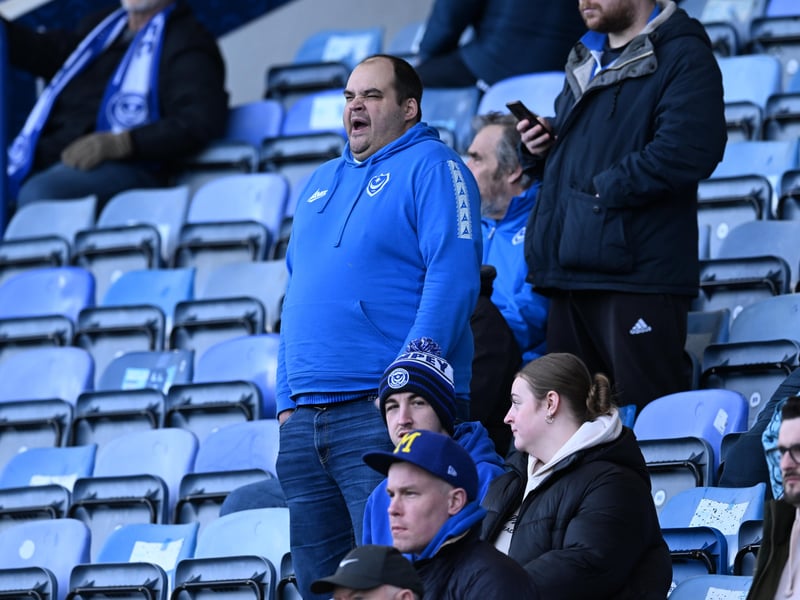  Portsmouth fans on Fratton return against Sheffield United
