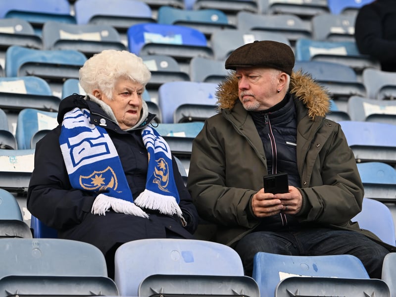  Portsmouth fans on Fratton return against Sheffield United