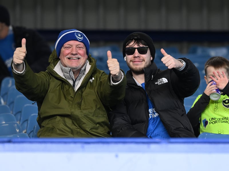  Portsmouth fans on Fratton return against Sheffield United