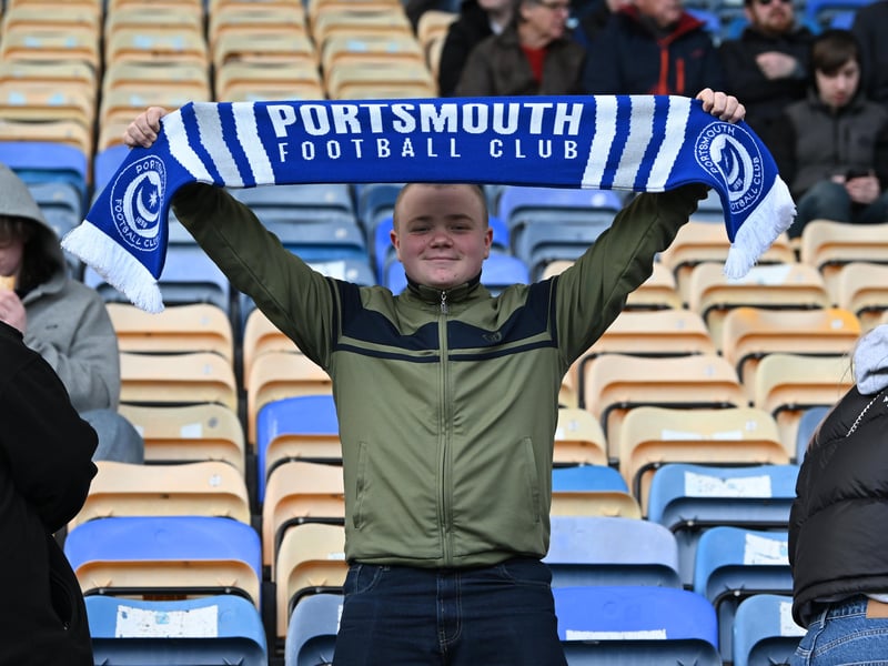  Portsmouth fans on Fratton return against Sheffield United