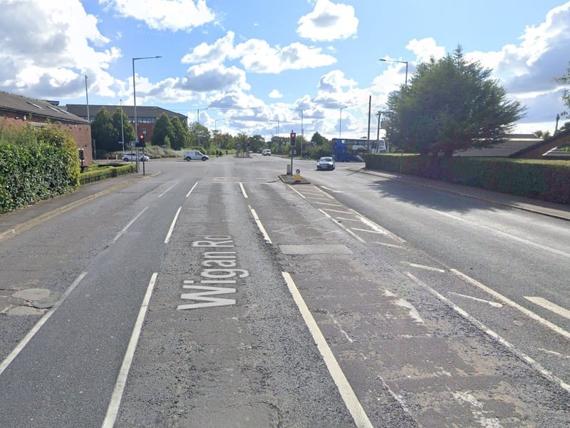 What: Lane closures
Why: Recut signal detector loop on Wigan Road SB approaching Dawson Lane under a temporary lane closure (Lancashire County Council)
When: Feb 17-Feb 17