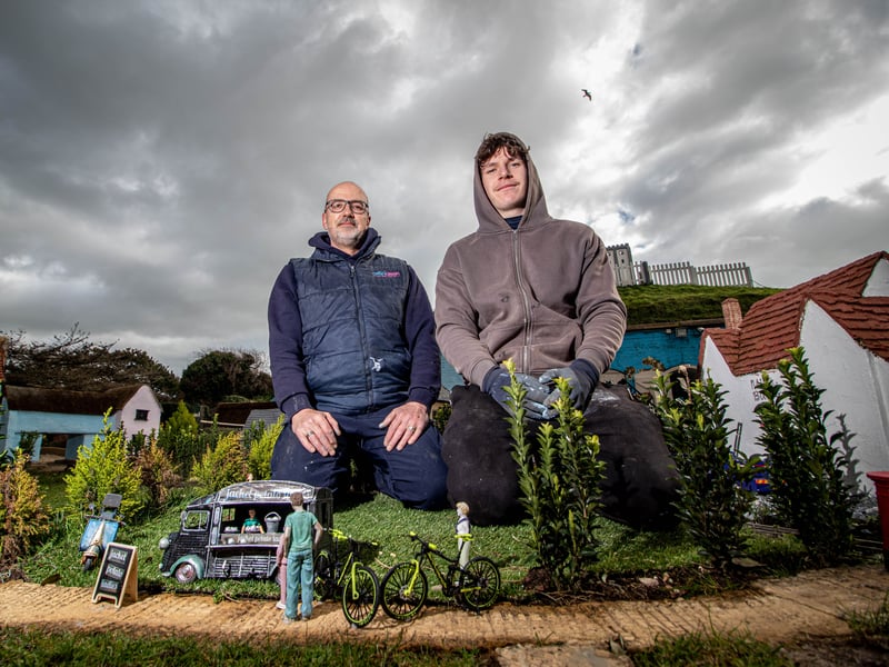 Pictured: Owner Mark Wilson with village manager, Alfie Wilson
Picture: Habibur Rahman