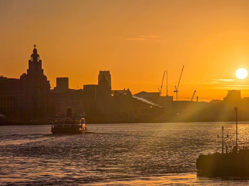 Merseyside sunrise, by Kimberley Phillips.