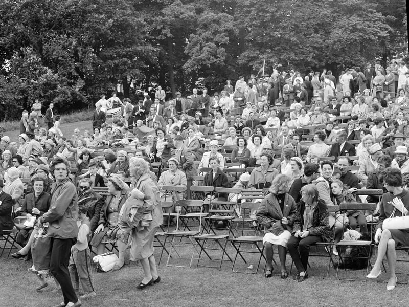 The crowds at Davidson's Mains Gala Day in June 1965.