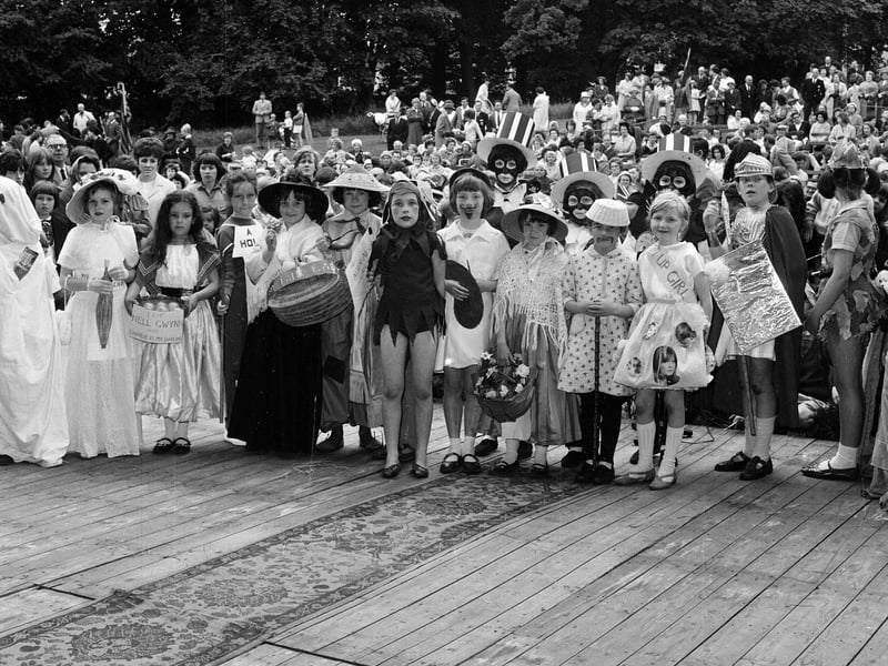 The Fancy Dress Parade at Davidson's Mains Gala Day in June 1965.