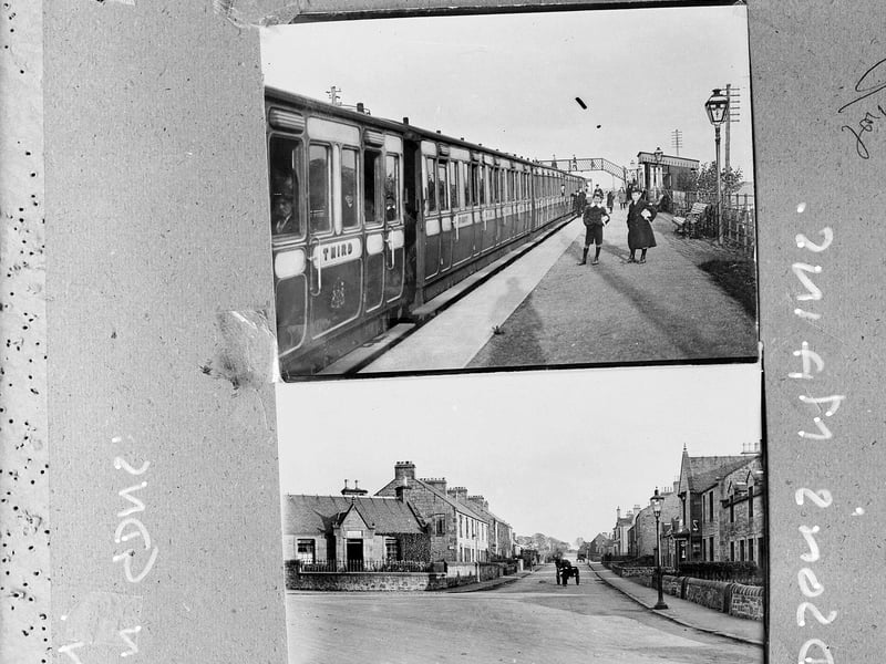 Davidson Main's High Street and station in August 1958.