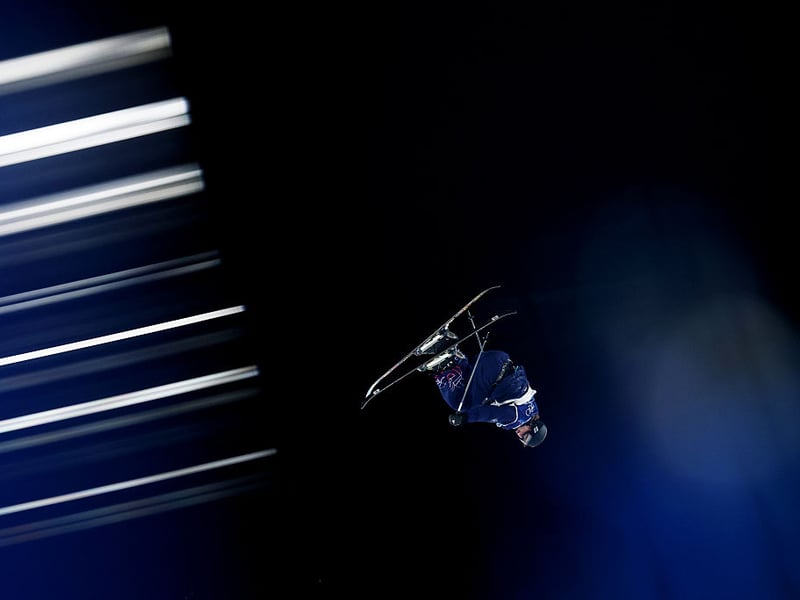 Kirst Muir in action in the Big Air qualification on Valentine's Day.