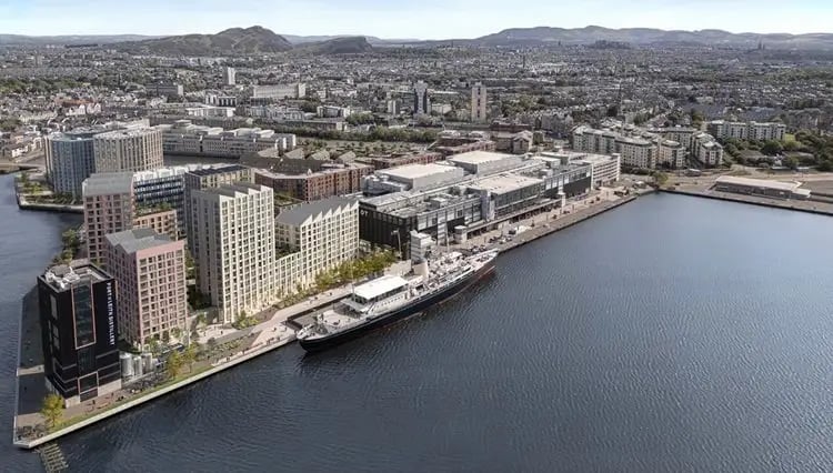 This £100 million development on 3.4 acres of Leith's waterfront will create 531 homes along with 1,236 m² of commercial space and public realm improvements. Planners have given the project the green light.