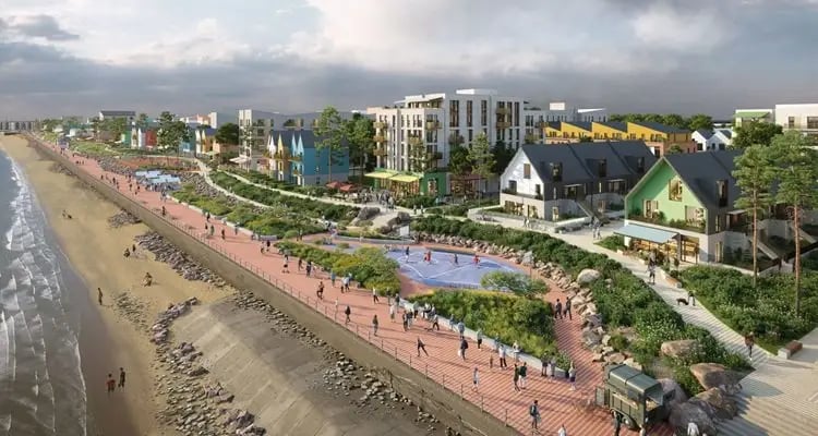 This proposed development spans Portobello and Seafield and, if approved, will build 2,700 homes, a primary school, commercial, retail, leisure & community spaces, an improved
promenade and a new coastal park on 99 acres of coastal land.