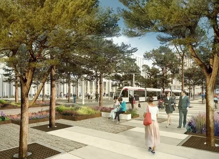 Yet another huge development at Ingliston, this £700 million project was originally granted planning approval but has now been called in by Scottish Ministers. If it does go ahead it will transform 85 acres of land into 396 homes, a huge122,158 m² office space, 5,439 m² of retail and leisure space, and 1,150 hotel rooms.