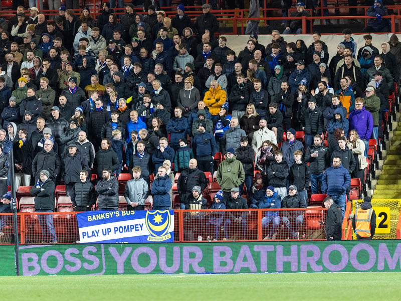 Brilliant pictures of partying Portsmouth faithful at Charlton Athletic