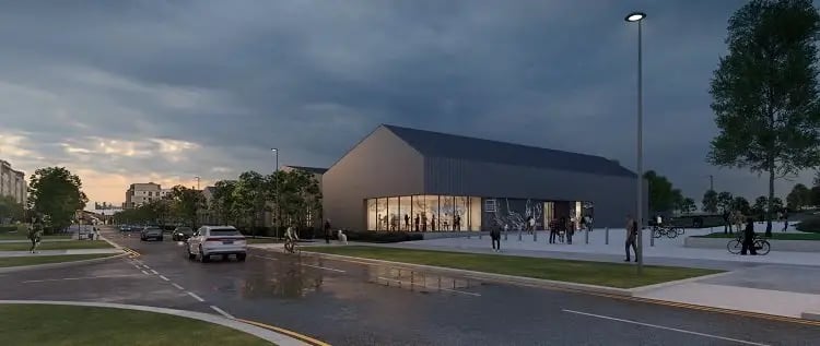 Planning has been approved for this £75 million art project that will transform 11 acres of land at Granton. The plans are to create a 11,000 m² Passivhaus-certified storage, conservation & research facility, alongside a publicly accessible store of over 120,000 artworks. The Art Works will house collections of the National Galleries of Scotland, the Royal Scottish Academy, the Demarco Archives and ARTIST ROOMS. There will also be libraries, research rooms, exhibition spaces and community gardens.