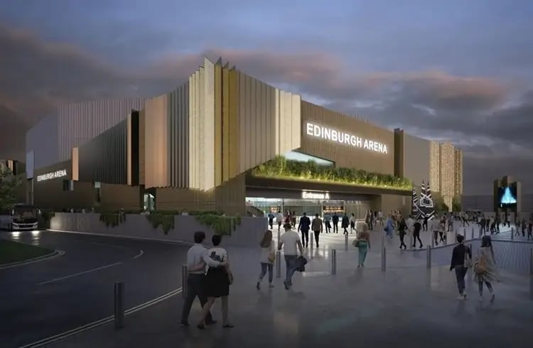 Located in South Gyle, planning authorities have green lit this £80 million 8,500-capacity indoor events arena with retail, food and drink units. If all goes according to plan it should be finished by 2028.