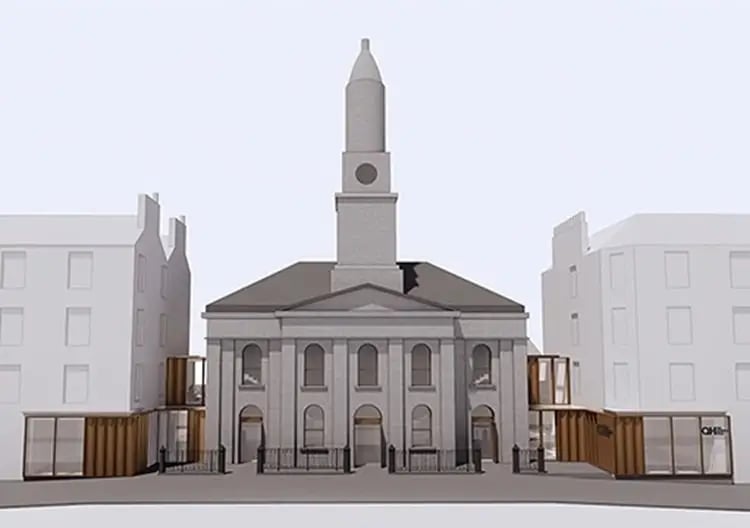 Another development at the proposal stage is to refurbish the A-listed Queen's Hall - a popular Southside concert venue.