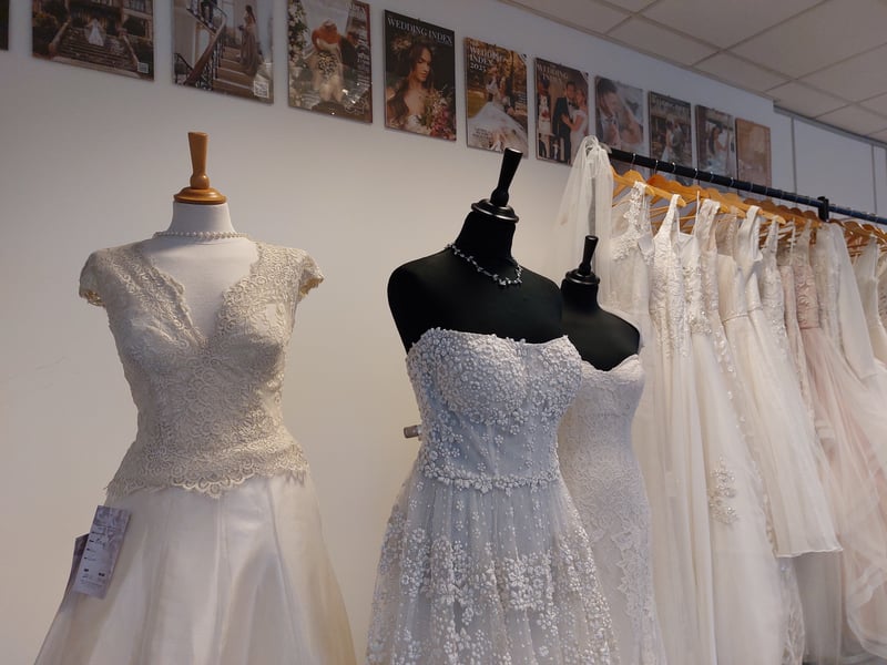 A selection of the dresses available at SC Bridal.