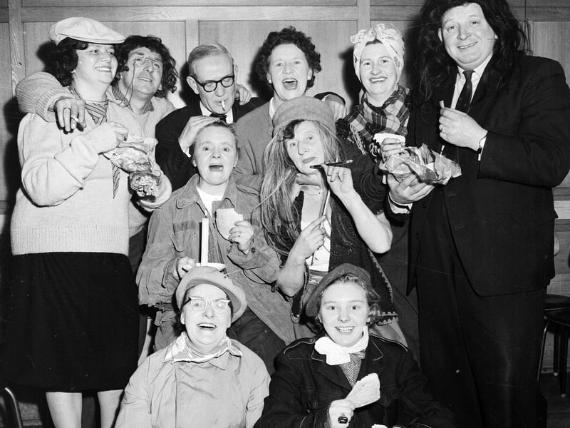 The Blackhall Chapter of the Order of the Eastern Star hold a 'Tramps Supper' in February 1963.