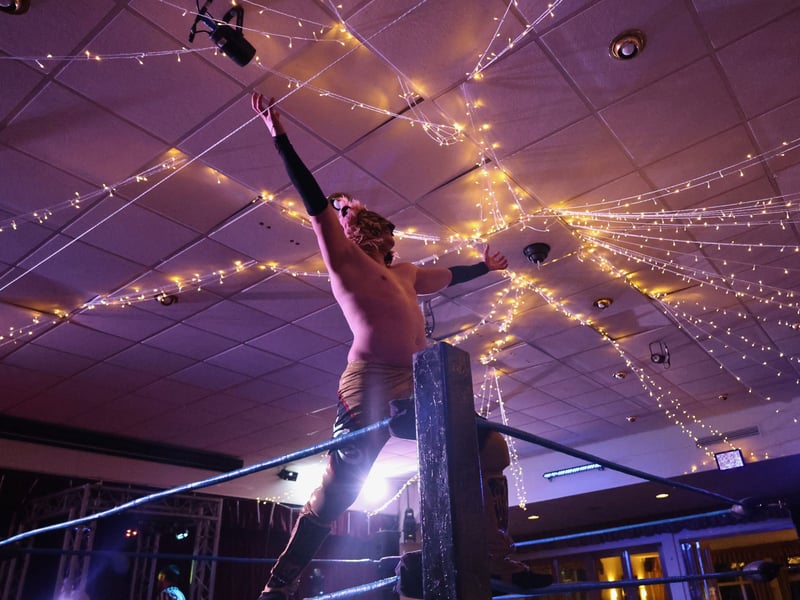 A Gosport Royal Navy base was transformed into a wrestling arena, with personnel, veterans, and families, being treated to a  night of action.