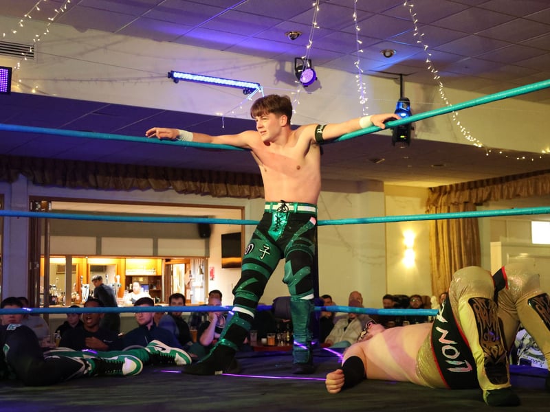 A Gosport Royal Navy base was transformed into a wrestling arena, with personnel, veterans, and families, being treated to a  night of action.