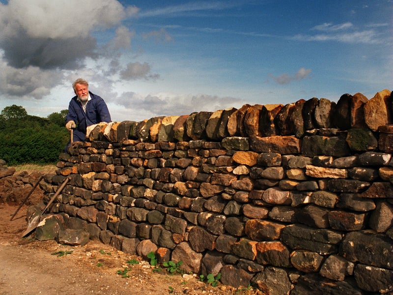 September 1995 and David Ridgway, a retired teacher at Horsforth School, had spent months as a volunteer rebuilding the original dry stone boundary walls.