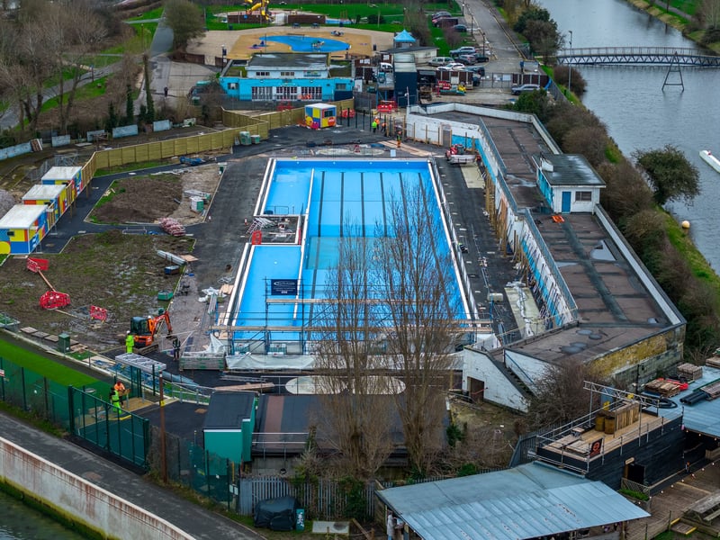 The protective tent at Hilsea Lido has been fully dismantled after being in place for almost a year. 


Picture: Marcin Jedrysiak